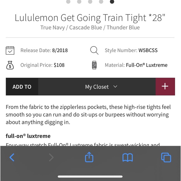 Lululemon Get Going Train Tight 28" - Picture 10 of 10